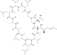 Cyclosporin C Chemical Structure