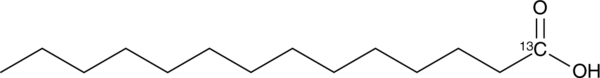 Myristic Acid-13C Chemical Structure
