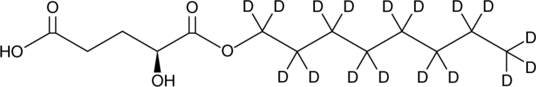 (2S)-Octyl-α-hydroxyglutarate-d17 Chemical Structure