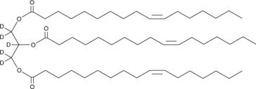 1,2,3-Tri-10(Z)-Heptadecenoyl Glycerol-d5 Chemical Structure