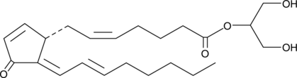 15-deoxy-δ12,14-Prostaglandin J2-2-glycerol ester Chemical Structure