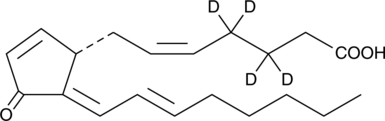 15-deoxy-δ12,14-Prostaglandin J2-d4 Chemical Structure