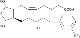 17-trifluoromethylphenyl-13,14-dihydro trinor Prostaglandin F2α Chemical Structure