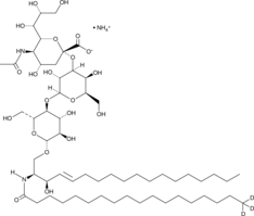 C18 Ganglioside GM3-d3 (d18:1/18:0-d3) (ammonium salt) Chemical Structure