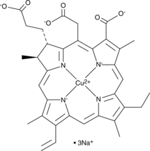 Chlorophyllin Mixture Chemical Structure