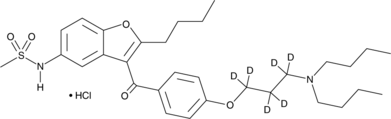 Dronedarone-d6 (hydrochloride) Chemical Structure