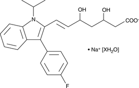 Fluvastatin (sodium salt hydrate) Chemical Structure