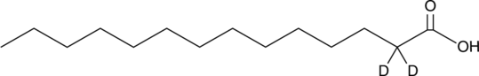Myristic Acid-d2 Chemical Structure