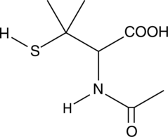 N-Acetyl-DL-penicillamine Chemical Structure