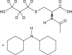 N-acetyl-S-(3-hydroxypropyl)-L-Cysteine-d6 (dicyclohexylamine salt) Chemical Structure