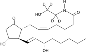 Prostaglandin E2 Ethanolamide-d4 Chemical Structure