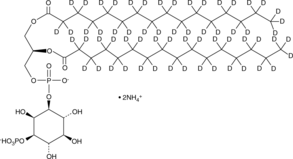 PtdIns-(3)-P1 (1,2-dipalmitoyl)-d62 (ammonium salt) Chemical Structure