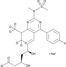 Rosuvastatin-d6 (sodium salt) Chemical Structure