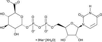 Uridine-5'-diphosphoglucuronic Acid (sodium salt hydrate) Chemical Structure