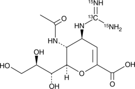 Zanamivir-13C,15N2 Chemical Structure