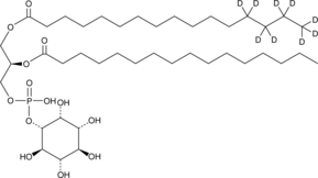 PtdIns-(1-palmitoyl-d9, 2-palmitoyl) MaxSpec® Standard Chemical Structure