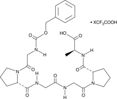N-Cbz-Gly-Pro-Gly-Gly-Pro-Ala-OH (trifluoroacetate salt) Chemical Structure