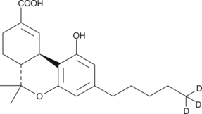 (-)-11-nor-9-carboxy-δ9-THC-d3 (exempt preparation) Chemical Structure