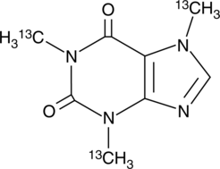 Caffeine-13C3 (CRM) Chemical Structure