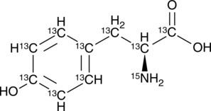 L-Tyrosine-13C9,15N Chemical Structure