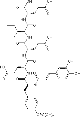 Caffeic acid-pYEEIE Chemical Structure