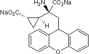 LY 341495 disodium salt Chemical Structure