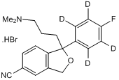 Citalopram - d4 hydrobromide Chemical Structure