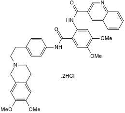 Tariquidar dihydrochloride Chemical Structure