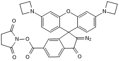 PA Janelia Fluor 549, SE Chemical Structure