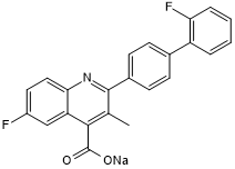 Brequinar sodium Chemical Structure
