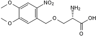 DMNB-caged-Serine Chemical Structure