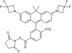 Janelia Fluor 585, SE Chemical Structure