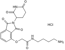 Thalidomide 4'-oxyacetamide-alkylC4-amine Chemical Structure