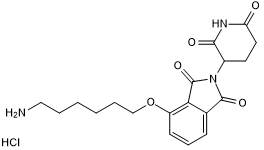 Thalidomide 4'-ether-alkylC6-amine Chemical Structure