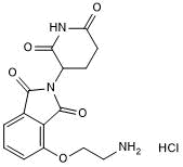 Thalidomide 4'-ether-alkylC2-amine Chemical Structure