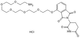 Thalidomide 4'-ether-PEG5-amine Chemical Structure