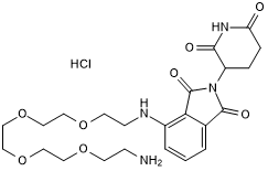 Pomalidomide 4'-PEG4-amine Chemical Structure
