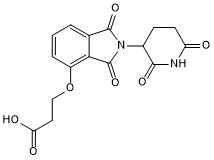Thalidomide 4'-ether-alkylC2-acid Chemical Structure