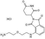 Pomalidomide 4'-PEG1-amine Chemical Structure