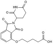 Thalidomide 4'-ether-alkylC4-acid Chemical Structure