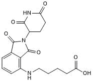 Pomalidomide 4'-alkylC4-acid Chemical Structure