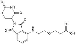 Pomalidomide 4'-PEG1-acid Chemical Structure