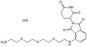 Pomalidomide 4'-PEG3-amine Chemical Structure