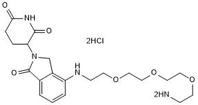 Lenalidomide 4'-PEG3-amine Chemical Structure