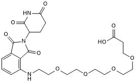 Pomalidomide 4'-PEG4-acid Chemical Structure
