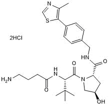 VH 032 amide-alkylC3-amine Chemical Structure