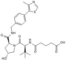 VH 032 amide-alkylC3-acid Chemical Structure