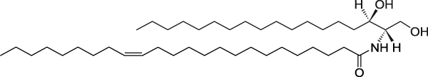 C24:1 Dihydroceramide (d18:0/24:1(15Z)) Chemical Structure