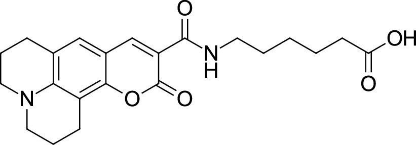 Coumarin 343 X carboxylic acid Chemical Structure