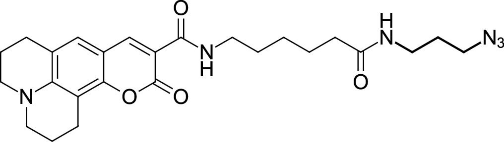 Coumarin 343 X azide Chemical Structure